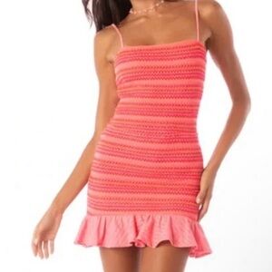 Maaji Zephyra Smocked Cotton Cover-up Mini Top and Skirt